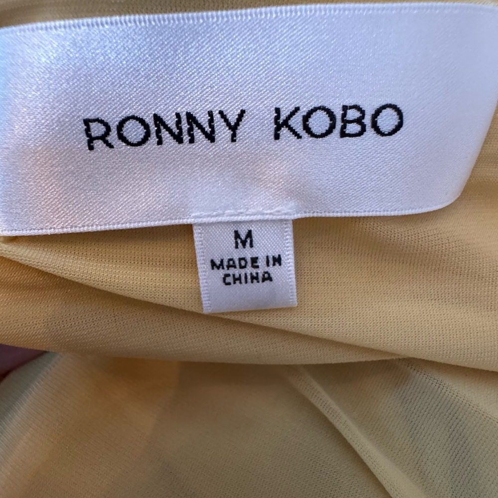 Ronny Kobo Yellow Rushed Dress – Brand New with Tags! - Picture 8 of 11